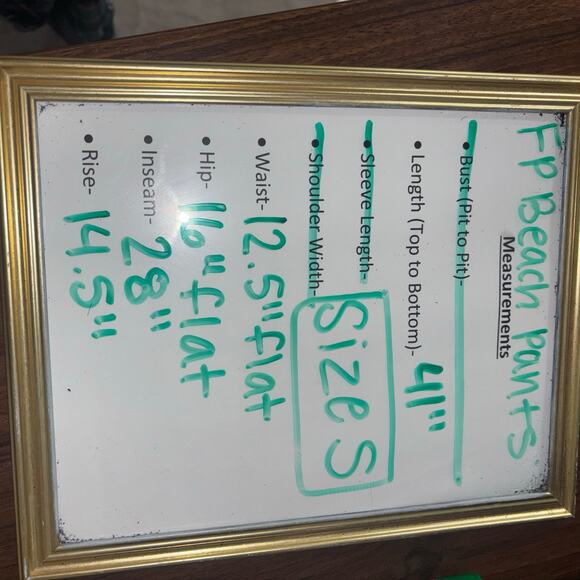 FP BEACH Alia Wide Leg Pants- Boho Beach Resprt Wear Lounge Wear Flowy Pants - Picture 15 of 15